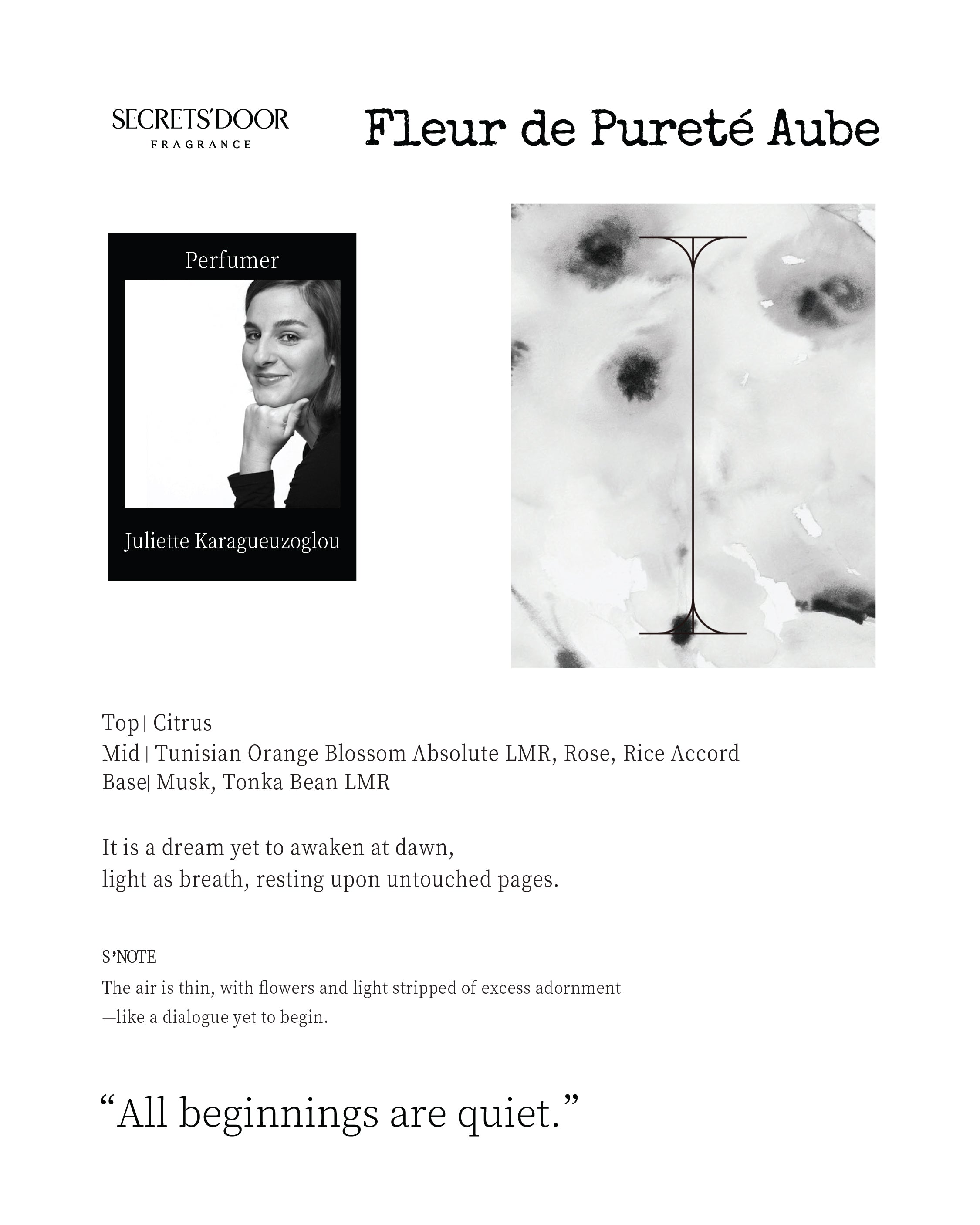 Fleur de Pureté Aube